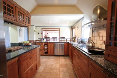 Kitchen open to living area