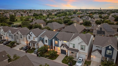Aerial view of residential area
