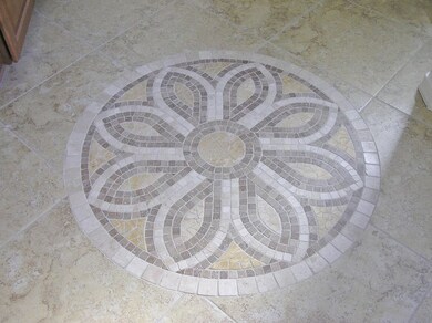 Beautiful listillo in entry floor