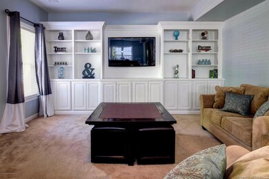 Family Room with Built In