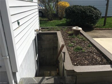 Outside basement entry