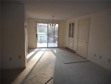 Dinning area with new light fixture....