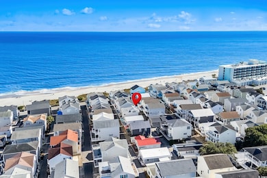 Aerial view of unending shoreline