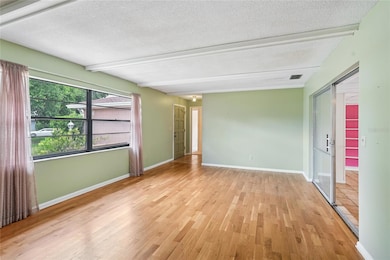 Living area at the front of the home
