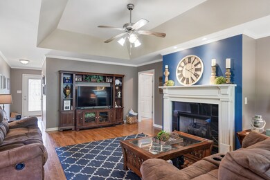 Deep trey ceiling height for the Main Living Room-  Foyer leads the way