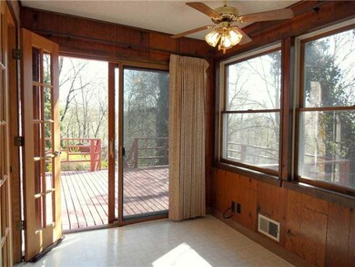 Sunroom. Sunroom on Back of Home with Sliding Door