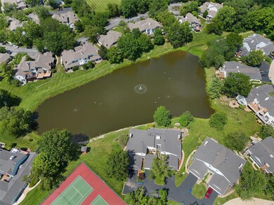 Peaceful fountained lake is the centerpiece of thi