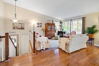 Living room & spacious split entry