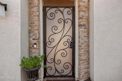 Gated exterior courtyard