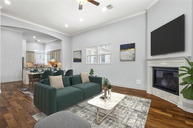 The second floor boasts an open concept layout, wi