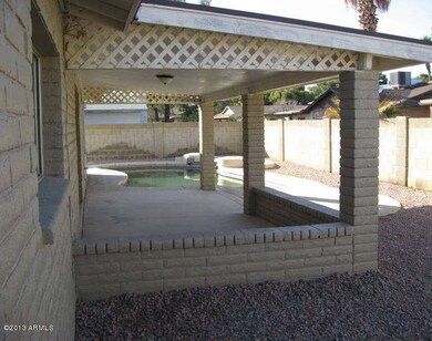 Patio with Block knee wall
