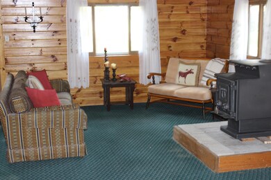 Living Room w/ Knotty Pine Walls