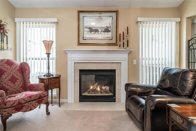 Cozy Gas Fireplace with a flip of a switch.