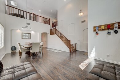 living room and dining area