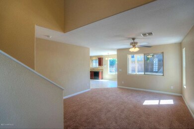 Living Room New Carpet and Ceiling Fan