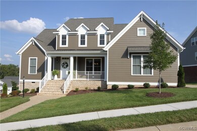 Full Front porch Augusta plan w/Farmhouse elevatio