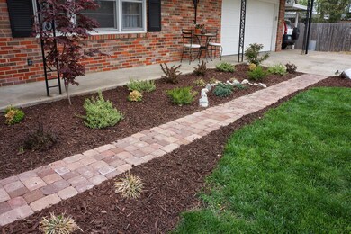 Front Walkway and lovely landscaping