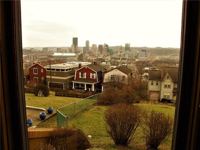 View from bay window in Living Room.