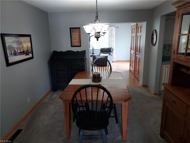 Dining room as seen from the Living room with acce