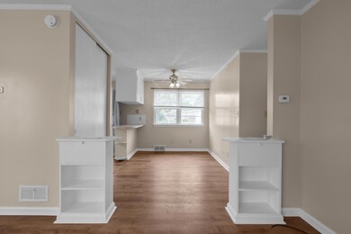 View from front door to dining RM