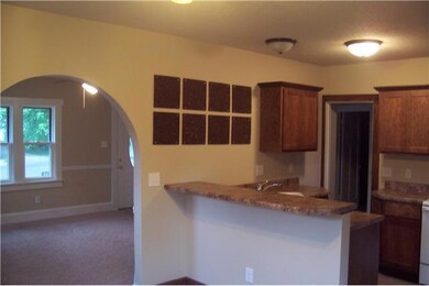 Exterior Front. Room for bar stools at counter.