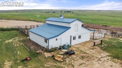 Aerial view with a rural view