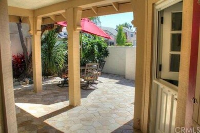 Front entry is covered & upgraded with elegant sto