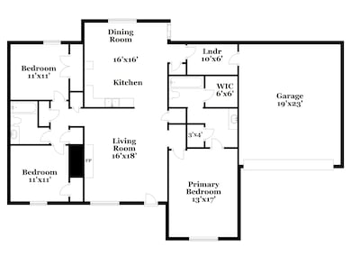 View of room layout