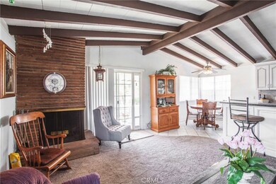 Raised hearth brick fireplace