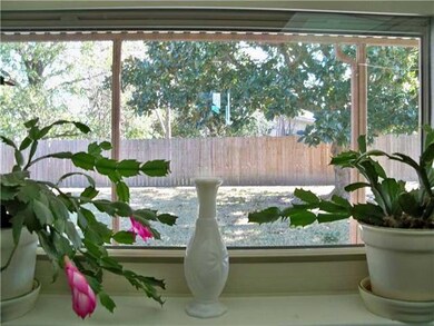 Backyard. This is what you see from the kitchen si