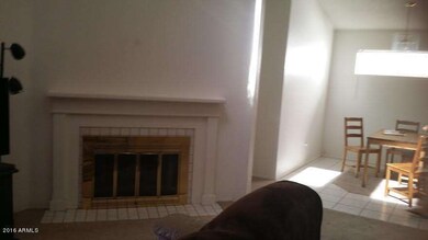 Fireplace and Dinning Room
