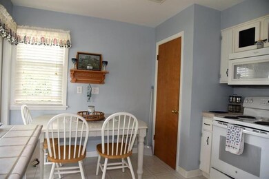 The kitchen is sunny and cheerful