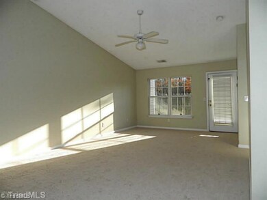 Living Room. Spacious living room with vaulted ceilings