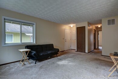 Entry door and living Area
