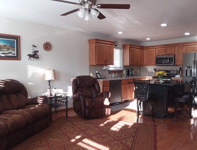 Living/Kitchen with Large Island