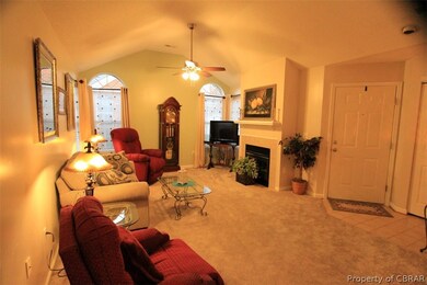 Living Room with Fireplace