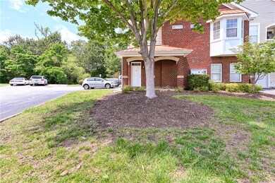 Brick, covered entrance