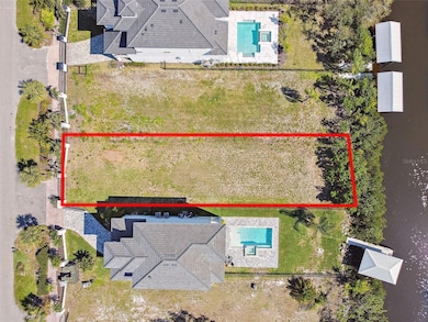 Aerial view of the lot which has been cleared and is ready to build your dream home.