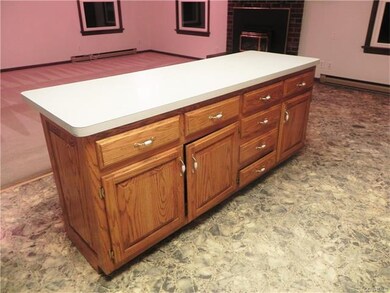 Island in 22 X 12 Kitchen showing LOTS of Storage 