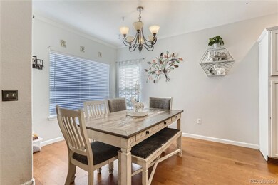 Walk in to find a beautiful dining room area to th
