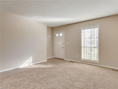 Freshly painted living room, nice and bright!