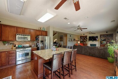 View from french doors of family room &