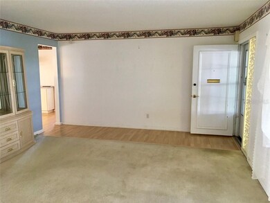 Living room front door and door to kitchen