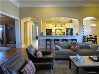 View From Family Rm Into Open Kitchen & Breakfast 