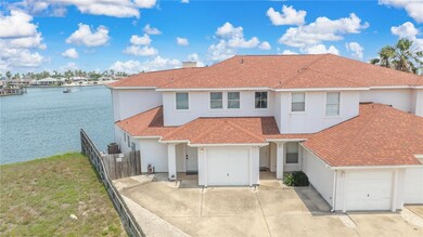 Front of this waterfront townhome.