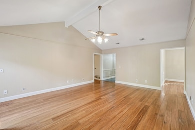 This room is huge!  It will give ample room for seating or entertaining.