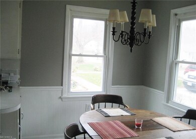 Freshly painted eat in kitchen