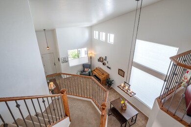 Wrought iron & Oak stair rail