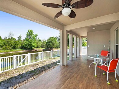 Patio with pond views 