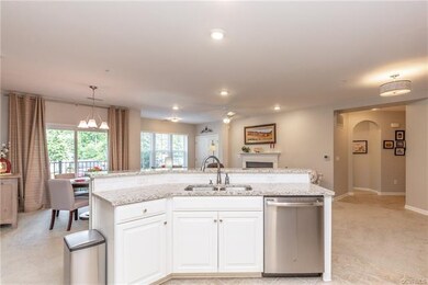 Gorgeous open concept kitchen with granite counter